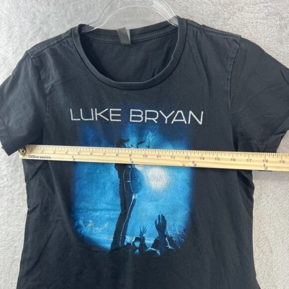 Luke Bryan‎ Shirt Womens Large Kill The Lights Graphic Concert Band Tee - Picture 6 of 8